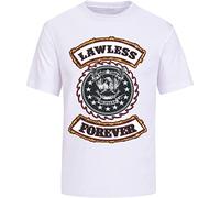 W.A.S.P. Lawless Forever WASP Mens T-Shirt White Unisex Tee M