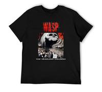 W.A.S.P. The Headless Children'89 Wasp T-Shirt Unisex Mens Fashion Shirt Cotton Tee Shirts Short Sleeve Black XL