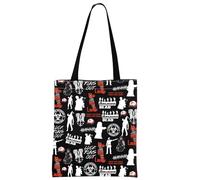 W-alking Dead Cosmetic Bag TWD Merch TWD Fans Gift Zombie Themed Gift (Run-Out Black Tote)