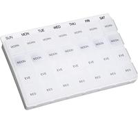 Week Day Multi Pill Dispenser - Clear/White