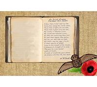 W.B.Yeats an Irish Airman forsees his Death War Poetry Artwork, A4 Canvas Paper Print