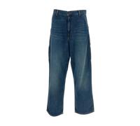 W' Brandon Single Knee Pant- female- Carhartt Wip- Straight Fit Jeans- Blue- S- Jeans S