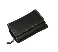 W Brown Ridgeback - Ladies Designer Style Real Genuine Leather Purse | Gift Box Purse RFID Protected (Black)
