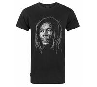 W.C.C Bob Marley Line Graphic Mens Small Oversized Short Sleeved T-Shirt