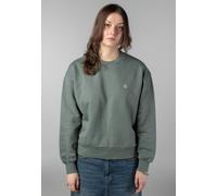 Carhartt WIP - W' Casey Velvet Green/Silver - Sweater - green - S - 100% Cotton S