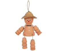 W-Direct Terracotta Pot Man - Eye-Catching Novelty Garden Ornament - Indoor & Outdoor Decor - Hanging or Sitting Planter - Unique Gift Idea