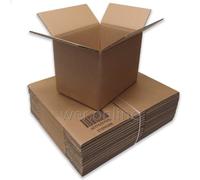 W.E. Roberts 5 x Postal Mail Gift Packaging Cartons - Strong A4-Sized Double Wall Cardboard Boxes - 12" x 9" x 9" / 305mm x 229mm x 229mm