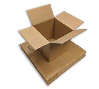 W.E. Roberts Pack of 5 Large Postal Mail Removal Storage Packaging Cartons - Double Wall Cardboard Boxes - 18" x 18" x 18" / 450mm x 450mm x 450mm