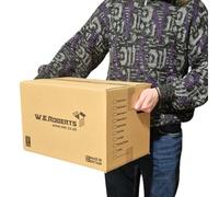 W.E. Roberts Moving Boxes 5 STRONG Cardboard House Moving packing boxes for moving house - Removal Packing boxes Large Cardboard Boxes with handholes and Room List