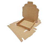 W.E. Roberts Pack of 50 Mini C7/C6/C5/C4 Postal Large Letter PIP Brown Cardboard Mailers Photo Gift Mailing Business Boxes (C7 120mm x 105mm x 22mm)