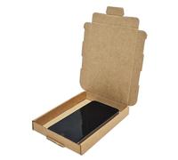 W.E. Roberts Pack of 50 Mini C7/C6/C5/C4 Postal Large Letter PIP Brown Cardboard Mailers Photo Gift Mailing Business Boxes (C6 165mm x 120mm x 22mm)