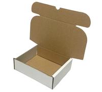 W.E. Roberts Postal Boxes White Cardboard boxes for posting 17x14x5.5cm (7"x5½"x2") parcel box, shipping boxes, small parcel boxes, Small Cardboard Boxes Small Parcel (Pack of 5)