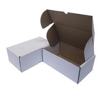 W.E. Roberts Postal Boxes White Cardboard boxes for posting 30x25x10cm (12"x10"x4") parcel box, shipping boxes, cardboard box, packaging boxes, postage boxes (Pack of 5)