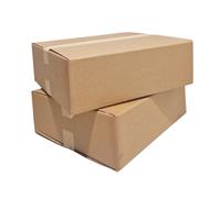 W.E. Roberts Strong Double Wall Cardboard Boxes 16.5" x 14" x 4" / 42cm x 35.6cm x 12.7cm 19 Litres Storage Packing Moving House Sturdy Laptop Shipping Boxes (Pack of 25)