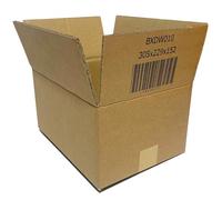 W.E. Roberts Strong Double Wall Cardboard Boxes (Pack of 15) - Boxes for posting, Boxes for moving house, Packing boxes, Postal Shipping Boxes (305mm x 229mm x 152mm (12 x 9 x 6"))