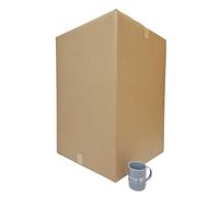 W.E. Roberts Tall Strong Double Wall Extra Large Cardboard Box 20" x 20" x 30" / 51cm x 51cm x 72cm 193 Litres Storage Packing Moving House Sturdy Shipping Boxes (Pack of 1)