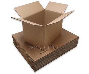 W.E. Roberts Tall Strong Double Wall Extra Large Cardboard Boxes 18" x 18" x 24" / 45cm x 45cm x 61cm 123 Litres Storage Packing Moving House Sturdy Shipping Boxes (Pack of 5)