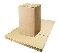 W.E. Roberts Tall Strong Double Wall Extra Large Cardboard Boxes 20" x 20" x 30" / 51cm x 51cm x 72cm 193 Litres Storage Packing Moving House Sturdy Shipping Boxes (Pack of 5)