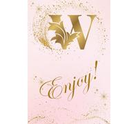 W Enjoy: Personalized Initial Notebook - A Stylish 6 x 9 Journal with Monogram Letters A-Z for Daily Writing, Notes, or Gifts | 150 pages