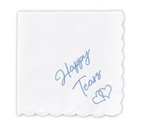 W&F GIFT Mother Of The Bride Gifts Something Blue For Bride On Wedding Day Handkerchief, Cute Brides To Be Gifts - Happy Tears