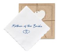 W&F GIFT Wedding Handkerchief - Mother of the Bride - LBE, Mother of the Bride, 6" x 6"