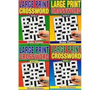 W.F. Graham Set of 4 Large Print Crossword Books. 75 Crosswords in each book