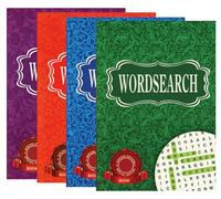 W.F Graham Word Search Puzzle Books, Multicolour size A5 Set of 4 Assorted