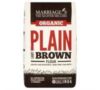 W H Marriage Organic Light Brown Plain 1000g
