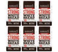 W & H Marriage & Son Organic Strong White Bread Flour 1kg (Pack of 6)