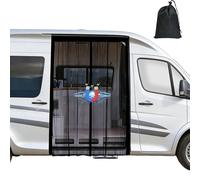 W&H Van Bug Screen with Magnetism,180 * 150cm,for Mercedes Sprinter,Volkswagen Crafter,VW T5 T6,Ford Transit,RAM Promaster, Magnetics on All Four Sides for Van Life Essentials