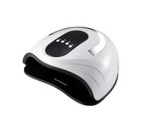W Hand Held Manicure Lamp with Smart Sensor and Timer | ABS Body, Uk Plug 230v, Large Space with Digital Display for Salon Use