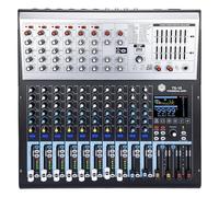 W IN-MIX - Professional 10-channel multifunctional mixer, 99DSP digital effects, MP3 player, 48V phantom power with independent mute switches, audio console