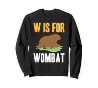 W Is For Wombat Australian Animal Lover Cute Alphabet Sweatshirt