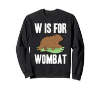 W Is For Wombat Australian Animal Lover Cute Alphabet Sweatshirt