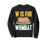 W Is For Wombat Australian Animal Lover Cute Alphabet Sweatshirt