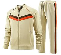 W JIANWANG Men's Casual Tracksuits Long Sleeve Jogging Suits Sweatsuit Sets Track Jackets and Pants 2 Piece Outfit, Jw-084, 3XL