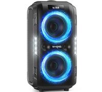 W-KING 250W PEAK Bluetooth Speaker Party Large Loudest Boom box/Massive 125dB/12 Custom Bass, V5.3 Portable Speaker Wireless, Extra Bass/2*6.5'' Subwoofer/IPX5/MIC-GTR in/USB/TF/AUX, Removable Battery