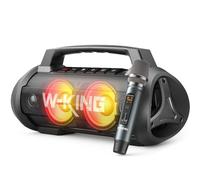 W-KING 70W (120W Peak) Bluetooth Speaker with Microphone, D10 Portable Speaker Loud Punchy Bass/EQ, Party Speakers Wireless Bluetooth Waterproof IPX6/42H Play/Powerbank, Big Karaoke Speaker AUX/TF