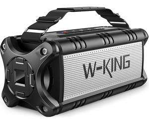 W-KING 90W Max Bluetooth Speaker, IPX6 Waterproof Speakers, Loud Portable Outdoor Speaker Wireless, Deep Bass, Hi-Fi Audio, 40H Playback, Power Bank, Stereo Pairing, EQ, TF, Large Boom Box For Party