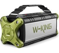 W-KING 90W Max Loud Portable Bluetooth Speaker, IPX6 Waterproof Speaker, Outdoor Speakers Wireless, Deep Bass, Hi-Fi Audio, 40H Playback, Power Bank, Stereo Pairing, EQ, TF, Large Boom Box For Party