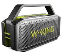 W-KING Bluetooth Speaker, 100W Peak HD IPX7 Portable Speakers Wireless Loud | 108dB Waterproof Outdoor Party Large Rugged Floating Boombox, 60W Exlarge All-Round Deep Bass Radiator, EQ, 40H, TF AUX Input