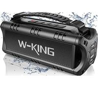 Bluetooth Speaker, W-KING 30W Portable Wireless Speakers Waterproof, 24 Hours Playtime, 5000mAh Battery with Punchy Bass, NFC, TF Card, USB Playback -
