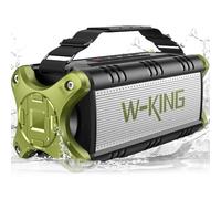 W-KING Bluetooth Speaker 90W Max Portable Wireless Speaker Loud, Deep Bass, Boom Box, 40H Playtime, IPX6 Waterproof, True Stereo Pairing, Power Bank, EQ, NFC, AUX, TF - Outdoor Party & Home Speaker