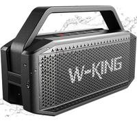 W-KING Loud Bluetooth Speaker, 100W PEAK IPX7 Portable Speakers Wireless | 60W Rugged Floatable Waterproof Outdoor Big Party Large Boombox, 108dB Deep Bass Radiator, Custom EQ, 2 Pairing, 40H, TF AUX