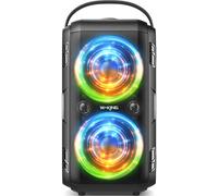 W-KING T9-2 180W Peak Bluetooth Speaker - 105dB, 80W RMS, Deep Bass, LED Light Show, Outdoor, IPX5, 24H Playtime, True Wireless Stereo