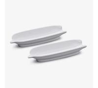W.M Bartleet & Sons Wm Bartleet & Sons Porcelain Corn On The Cob Serving Plate, Set Of 2