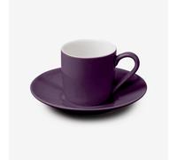 W.M Bartleet & Sons Wm Bartleet & Sons Porcelain Espresso Cup & Saucer, Purple