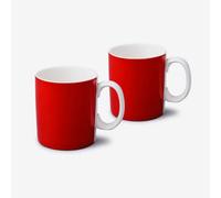 W.M Bartleet & Sons Wm Bartleet & Sons Porcelain Original Large 1 Pint Mug, Set Of 2 Red