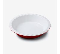 W.M Bartleet & Sons Wm Bartleet & Sons Porcelain Round Pie Dish With Crinkle Crust Rim 27Cm, Red