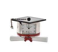 W M Widdop Miniature Graduation Hat & Scroll Novelty Desktop Collectors Clock 9343